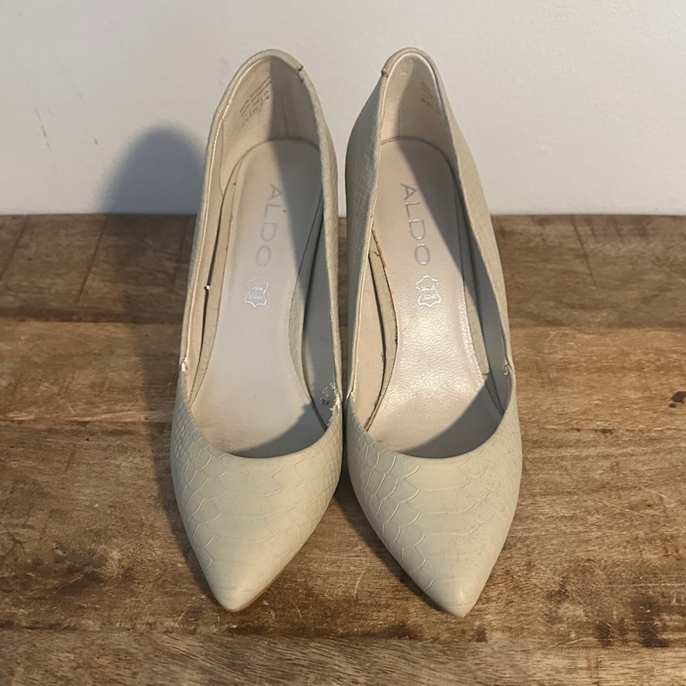 Aldo Elegant Cream Heels for Women